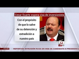 César Duarte espera visa de inversionista