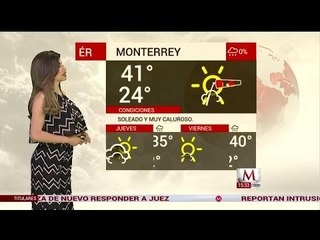 Pamela Longoria nos da el clima para hoy 25 de Abril