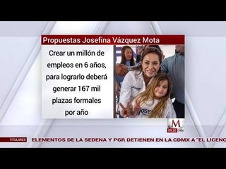 Promete Vázquez Mota, crear 1 millón de empleos en 6 años