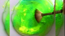 Slime Pigments Mixing - Satisfying Slime ASMR ! #17!