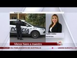 Menor ataca a maestro en secundaria de Nuevo León