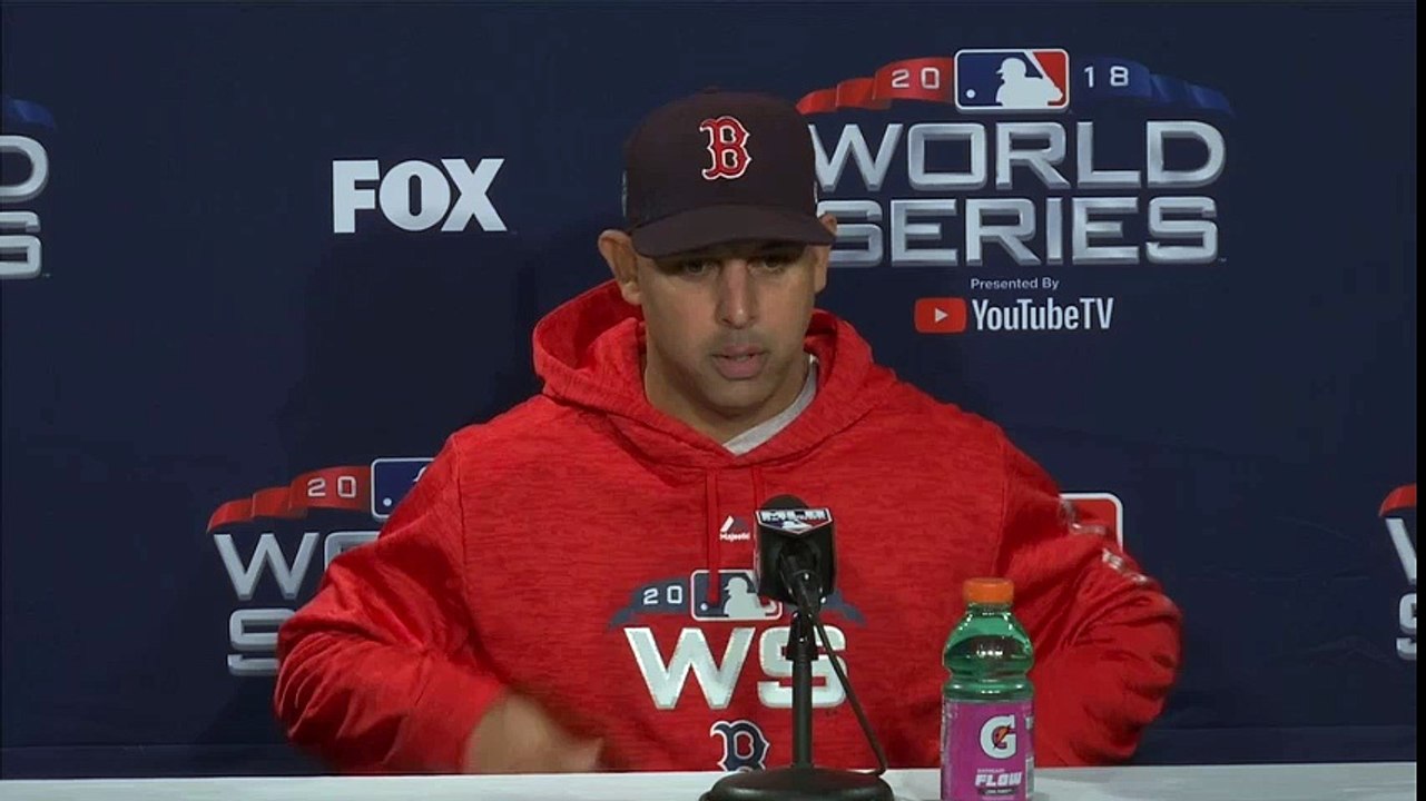 Alex Cora 2018 World Series Game 1 Pregame Press Conference