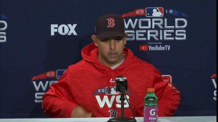 Alex Cora 2018 World Series Game 1 Pregame Press Conference