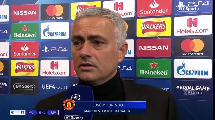 Jose Mourinho's post-match reaction to Man Utd 0-1 Juventus