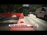 Milenio realizó un recorrido y verificó que las obras de la L7 de Metrobús fueron suspendidas