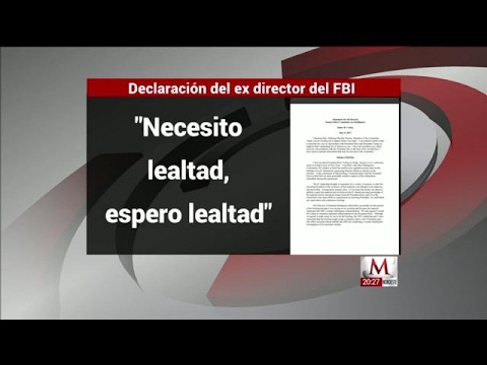 Trump me presionó para dejar de investigar a Michael Flynn: James Comey