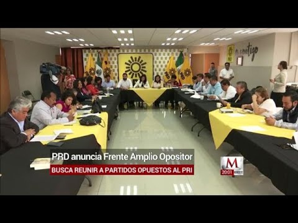 El PRD anuncia Frente Amplio Opositor para derr...