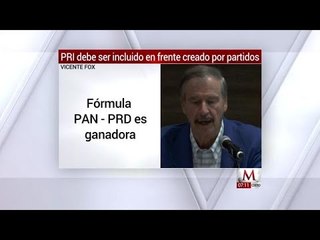 No hay que discriminar, hay que invitar al PRI a frente: Fox