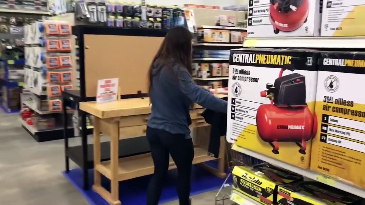 Meet Hannah’s MOM! Shopping during a HURRICANE! Lowe’s and Harbor Freight - flooring and appliances