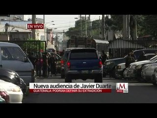 Javier Duarte acude a nueva audiencia en Guatemala