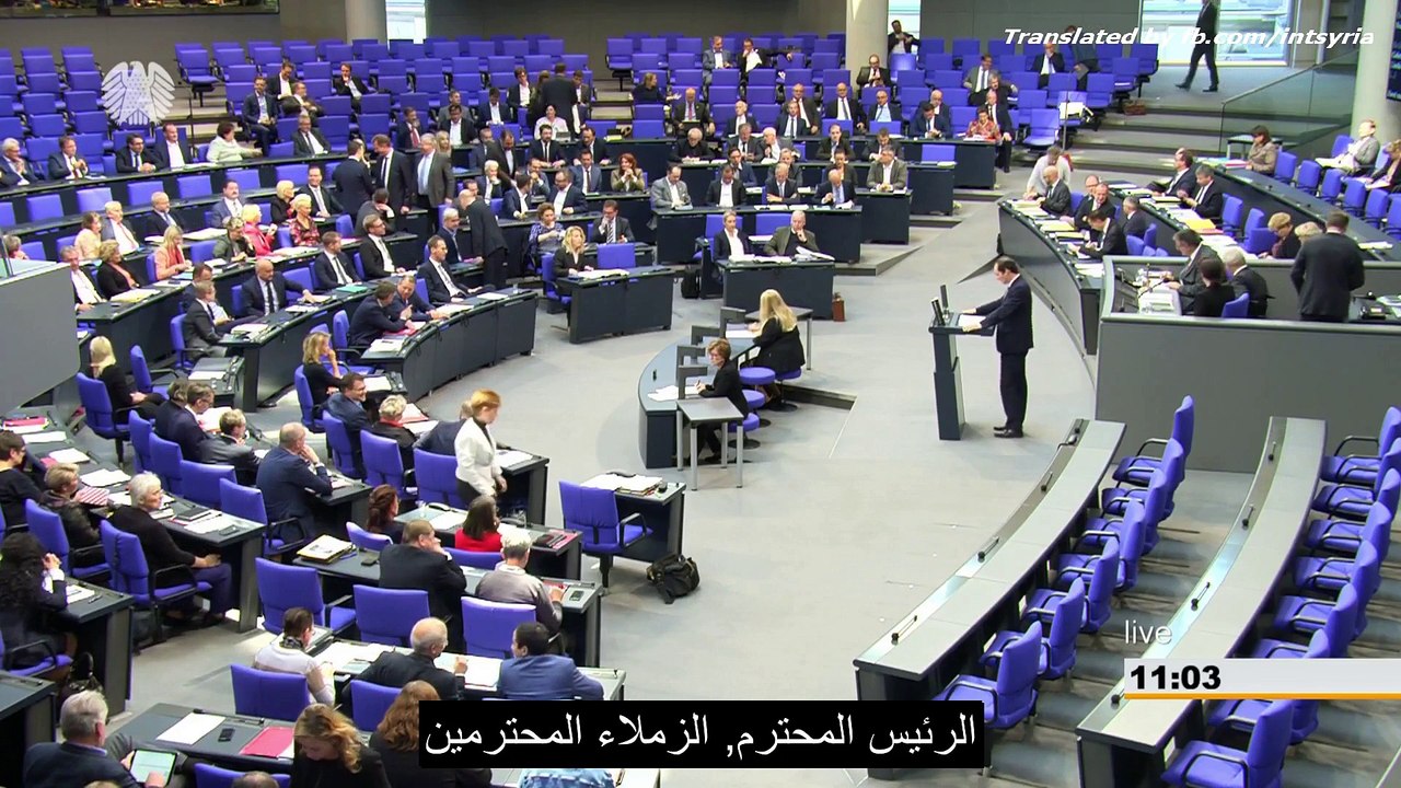 كلمة لعضو في حزب البديل الألماني أمام البرلمان الألماني مطالبا بعودة اللاجئين السوريين في ألمانيا إلى سوريا