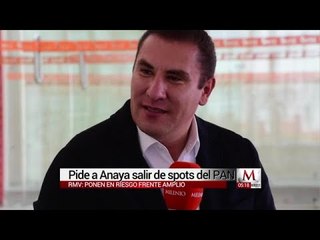 Moreno Valle pide a Anaya salir de spots del PAN