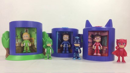 PJ Masks Catboy Gekko Owlette Transforming Playset Headquarters Connor Greg Amaya || Keith's Toy Box