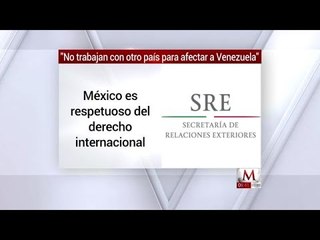 México rechaza trabajar con otros países para derrocar a Maduro