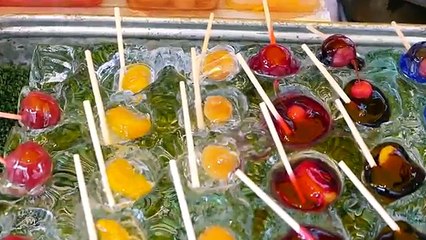 Japanese Street Food - COTTON CANDY ART Chicken, Rabbit, Bear Japan