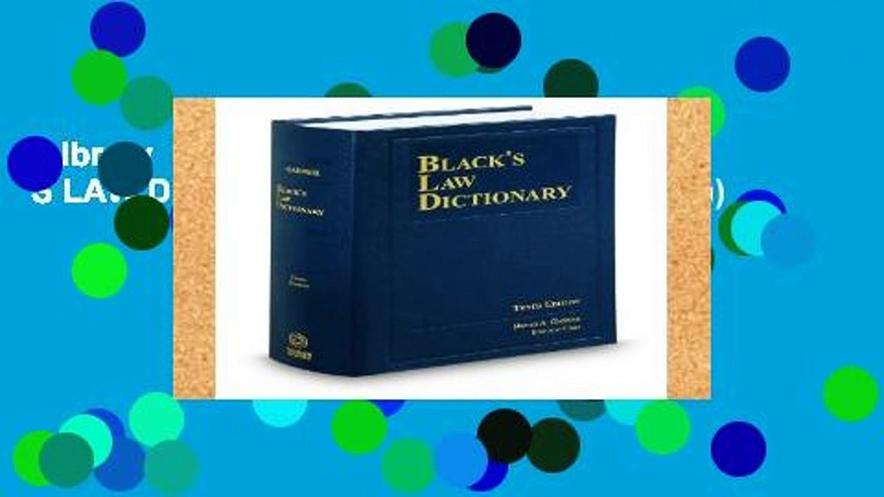 Library  Black s Law Dictionary (BLACK S LAW DICTIONARY (STANDARD EDITION))