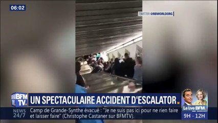 Une vingtaine de blessés dans un spectaculaire accident d'escalator à Rome