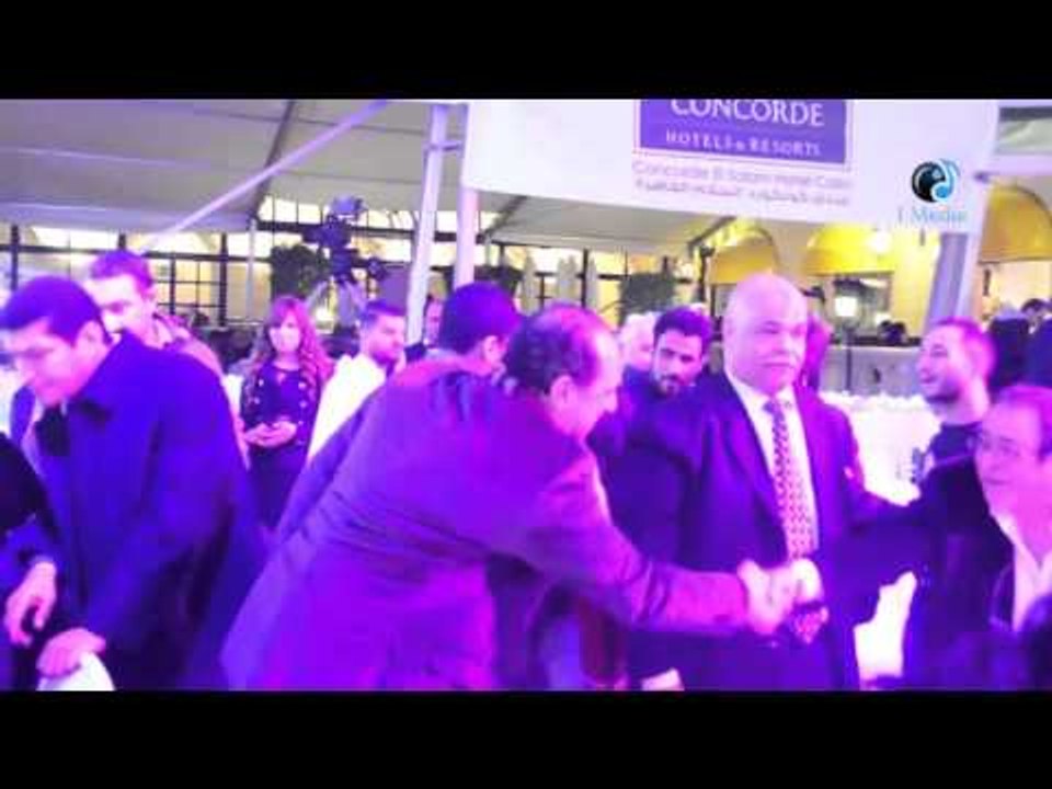 حفل النايل دراما | شاهد خالد الصاوى وصورة مع جميلة سوريا و عايدة رياض