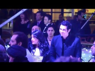 حفل النايل دراما |  شاهد نرمين ماهر و زوجها فى أول ظهور بعد الزواج . ورد فعلهم بعد معرفة التصوير !