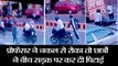 Students beat Professor for stop doing cheating in examination in middle of road in Meerut Uttar Pradesh