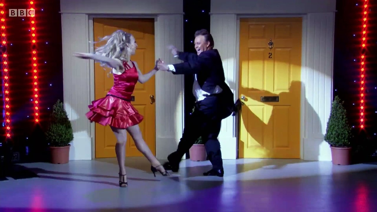 Dancer Enrico Paso Doble gets his coat tails stuck