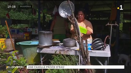 A Mahina, une famille vit sans eau potable depuis cinq ans