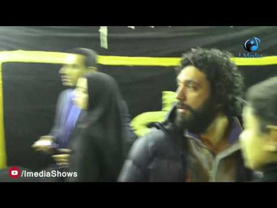 عزاء ممدوح عبد العليم | لحظة دخول حسن الرداد بلوك "داعشى" ومنع المصورين من الدخول