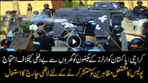 Karachi: Police baton-charge, tear gas protesting residents of Pakistan quarters
