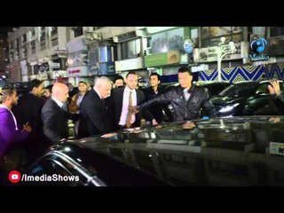 عزاء حمادة إمام | قمة التعالى .. جاردات الوزير السابق إبراهيم محلب للمصورين: يلا يلا مافيش تسجيل!