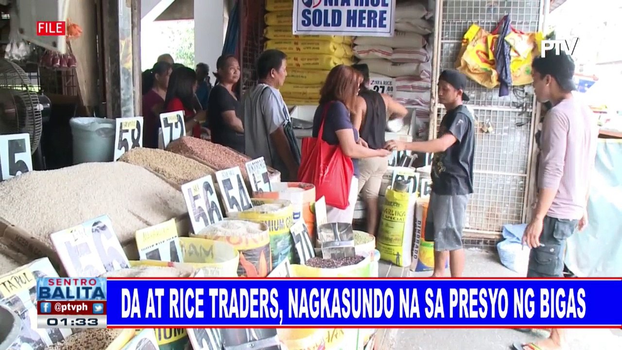 DA at rice traders, nagkasundo na sa presyo ng bigas