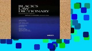 Review  Black s Law Dictionary