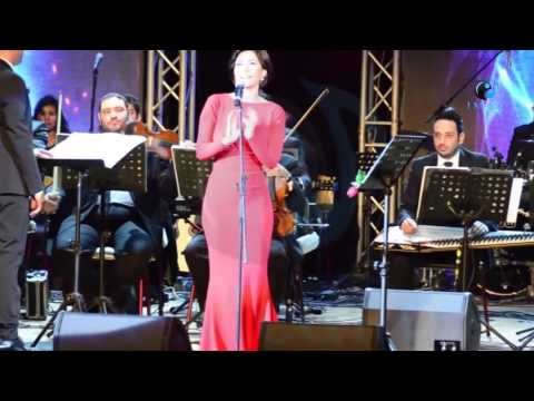 حفل شيرين في جامعة مصر عيد الحب | شاهد لحظة دخول شيرين على المسرح: هتقطع يا عاصم !