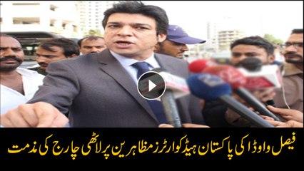 We condemn Police action against protesters in Karachi says Faisal Vawda