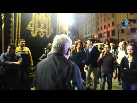 عزاء محمد حسنين هيكل | لحظة خروج أسامة الشيح من العزاء