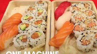 This sushi robot from Bigeyesushi automatically makes rolls at lightning speed 