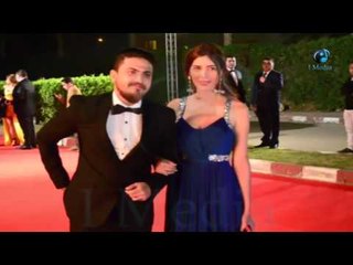 حفل أوسكار العربية |  شوف هيثم سعيد و صاحبتة لحظة دخولهم الحفل !