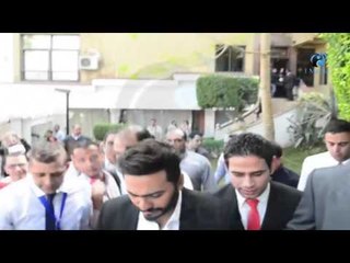 شاهد جرى ونط حواجز من لحظة دخول تامر حسنى