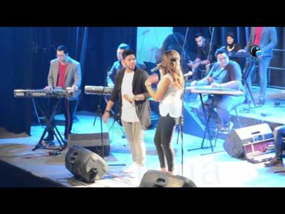 حفله محمد شاهين   أسمع يا سلام على حبى وحبك دويتو بصوت دودي  مزة ستار أكاديمي  و محمد شاهين