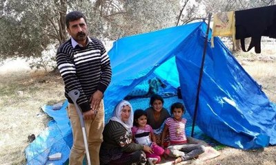 6 kişilik ailenin çadırda zor yaşamı