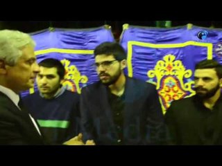 عزاء سيد زيان |  شاهد لحظة دخول الإعلامي "وائل الإبراشى" العزاء"