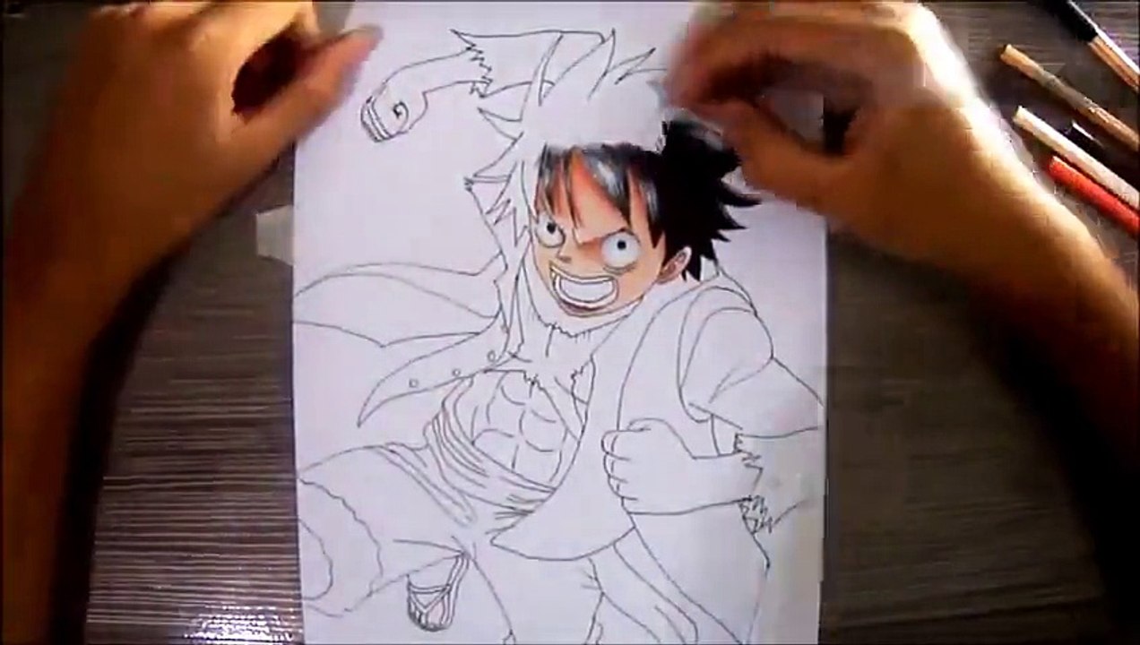 drawing luffy