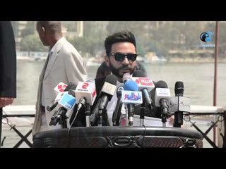 حفل موسوعة جينيس | أسمع كلمة تامر حسني بعد دخولة موسوعة جينيس للأرقام القياسية