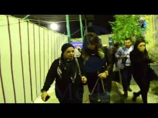 عزاء سيد زيان |  شاهد بوسي شلبي و صابرين خارجين من العزاء