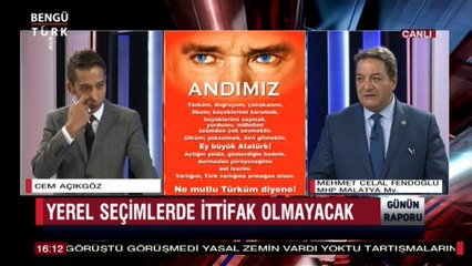 GÜNÜN RAPORU 23 EKİM 2018 KONUK-MEHMET CELAL FENDOĞLU....