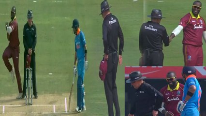 India VS West Indies 2nd ODI: When Nurse 'INJURED' Umpire | वनइंडिया हिंदी