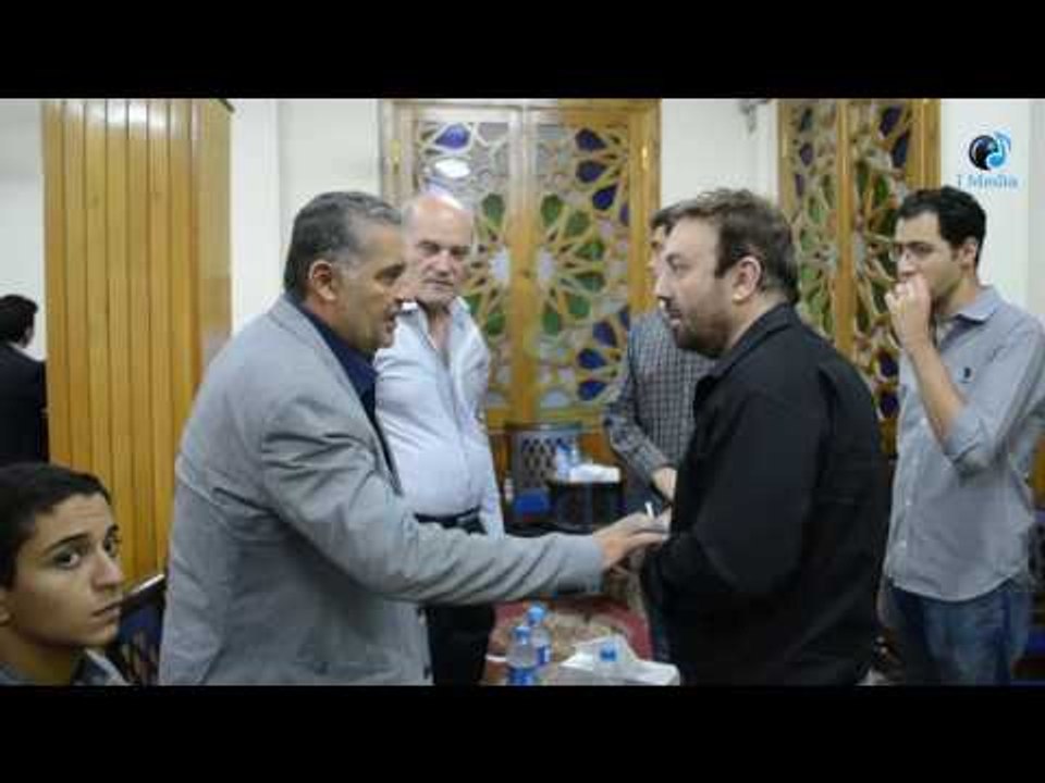 عزاء والد أمال ماهر | شاهد محمد ضياء وسلامة على محسن جابر في العزاء