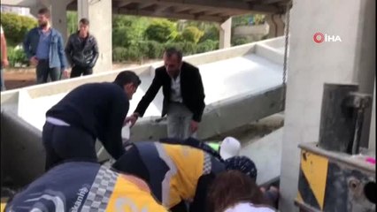 İnşaatta Beton Bloklar Devrildi: 2 İşçi Yaralı