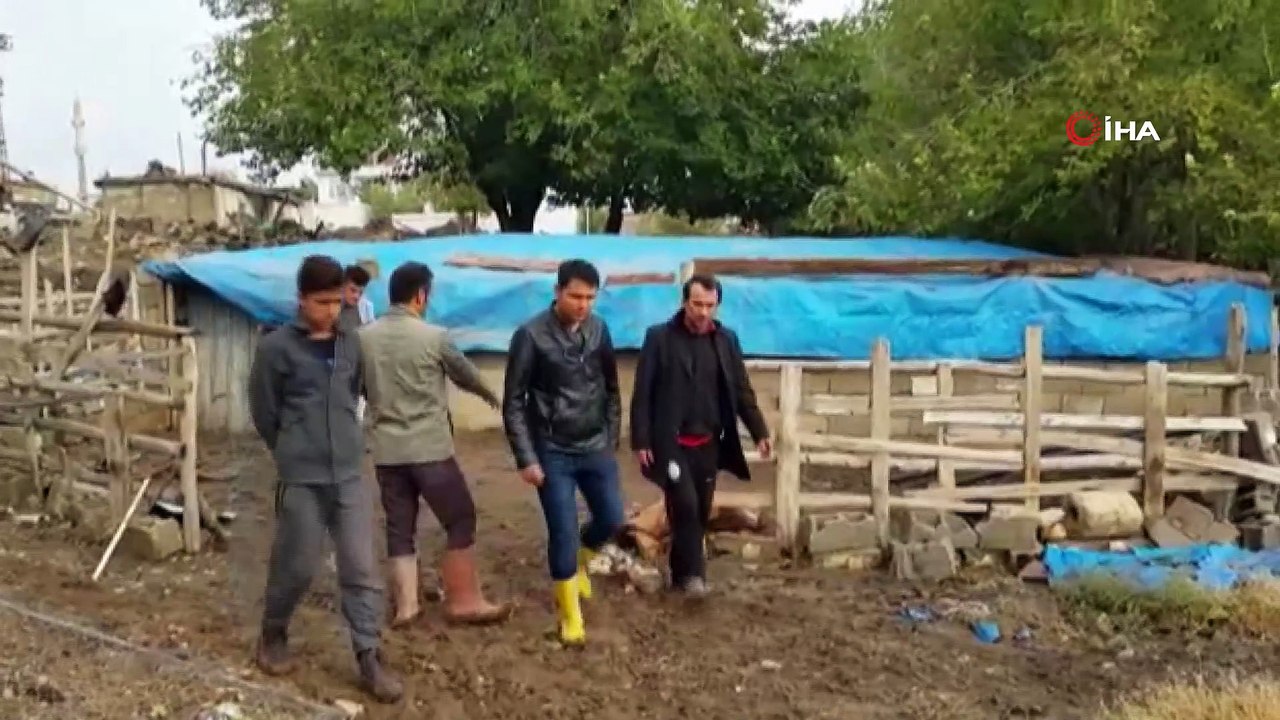 Selin vurduğu Samsat’ta hasar tespiti yapılıyor