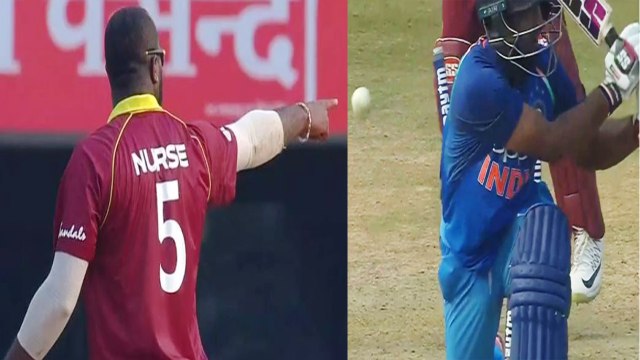 India VS West Indies 2nd ODI: Ambati Rayudu clean Bowled by Ashley Nurse | वनइंडिया हिंदी
