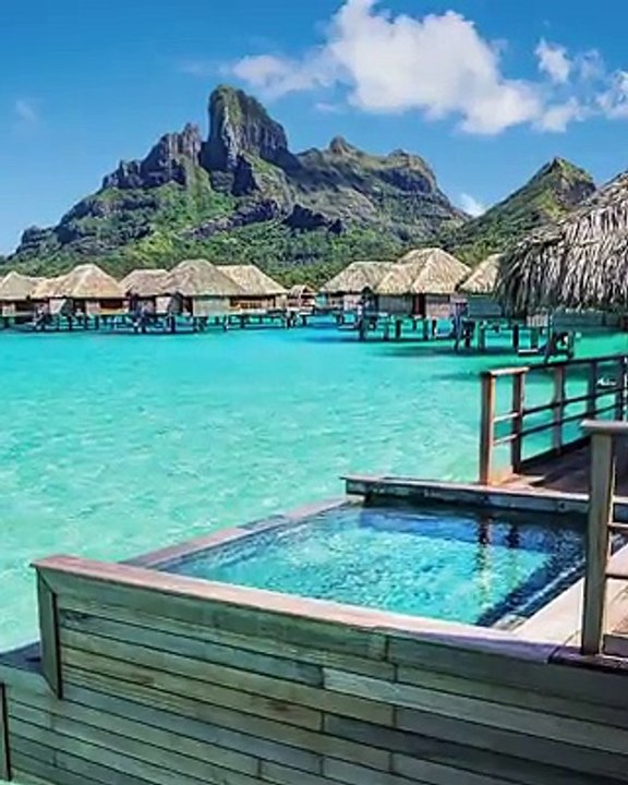 If you're traveling to the South Pacific, you may as well spend all of your time over the water. #FloatingFor50